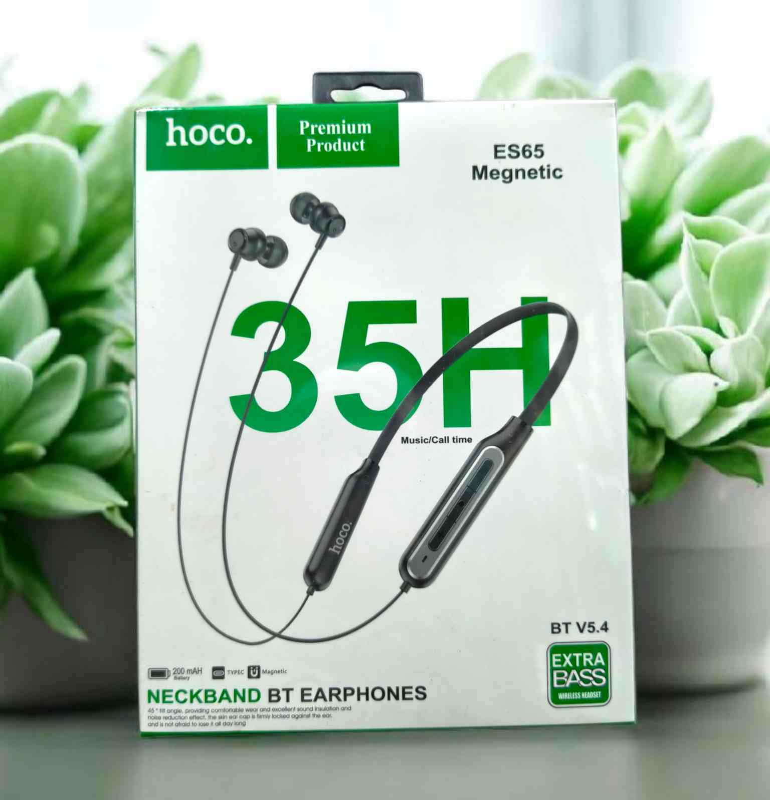 🎧 Hoco ES65 Magnetic Wireless Neckband – ৩৫ ঘণ্টার ব্যাকআপ + দুর্দান্ত সাউন্ড!
