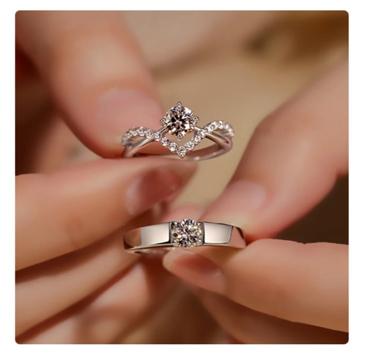 Premium Couple Rings set for Men/Women – Adjustable Couple Ring for Couple Jewelry