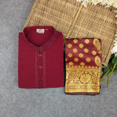 Premium Couple Set (Panjabi, Katan Saree) ✨ - Image 4